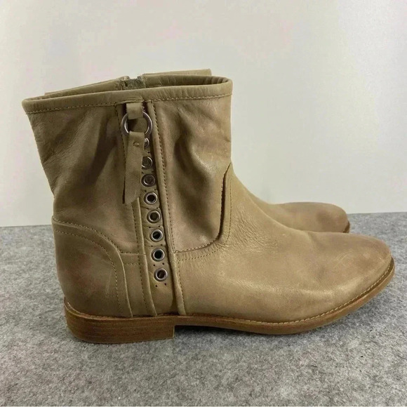 GEOX Buttery Soft Tan Leather Ankle Boots Women’s Size 38 or Us 7 - Picture 12 of 13